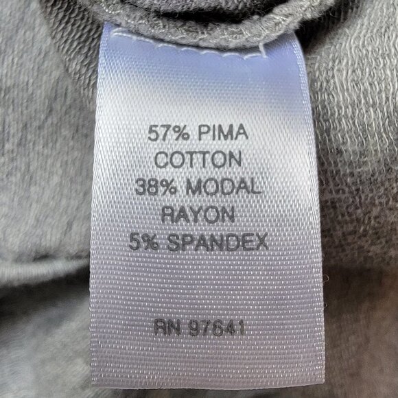 purejill Grey zipper sweatshirt with hood - size Medium - Picture 4 of 4